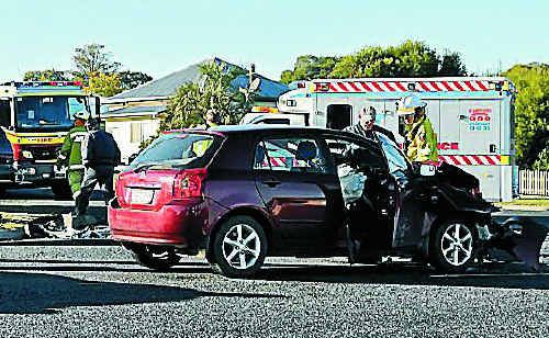 One person was taken to Warwick Hospital after a two-vehicle crash on Saturday morning. One person was taken to Warwick Hospital after a two-vehicle crash on Saturday morning.
